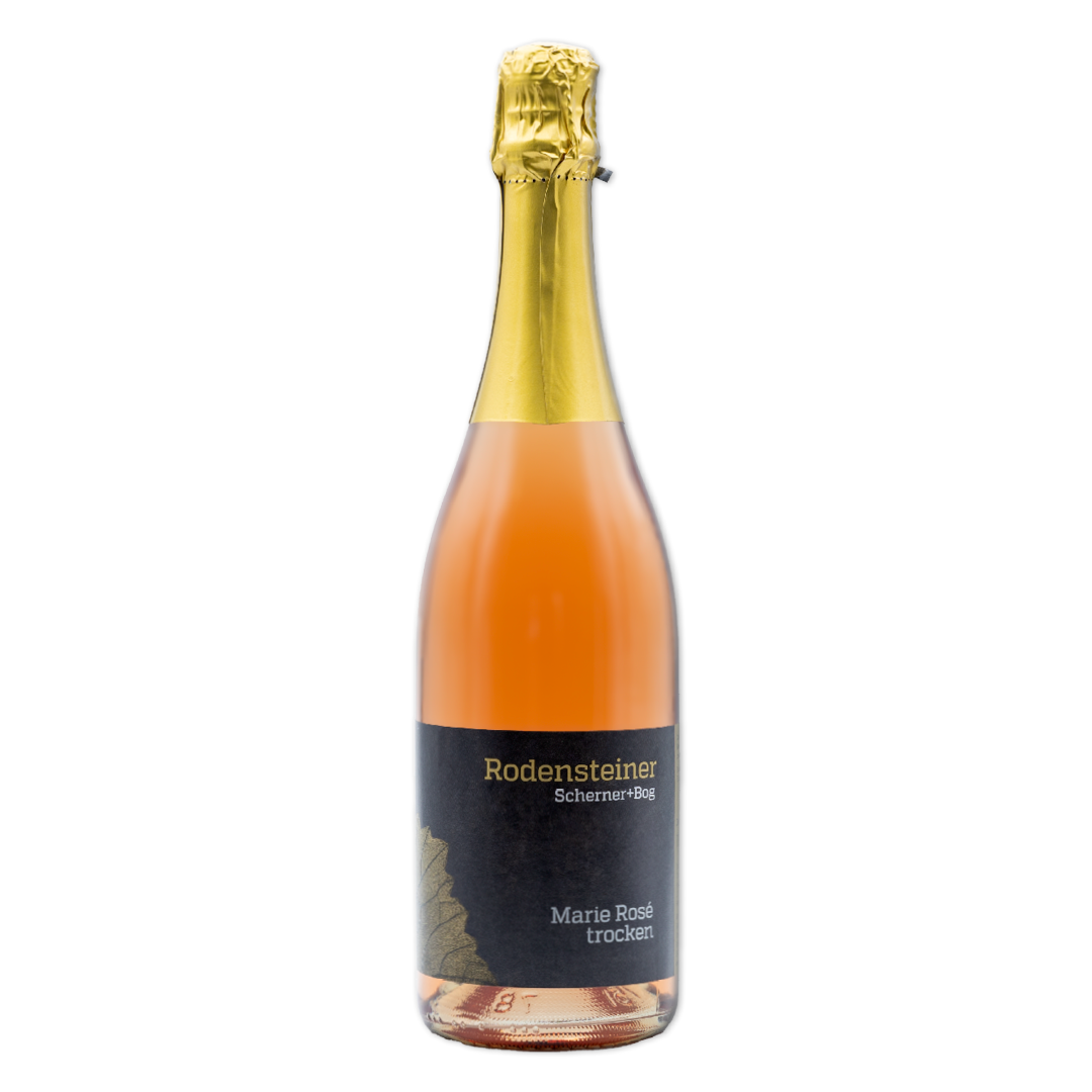Flasche mit ROSÈ MARIE SEKT, trocken, 750 ml