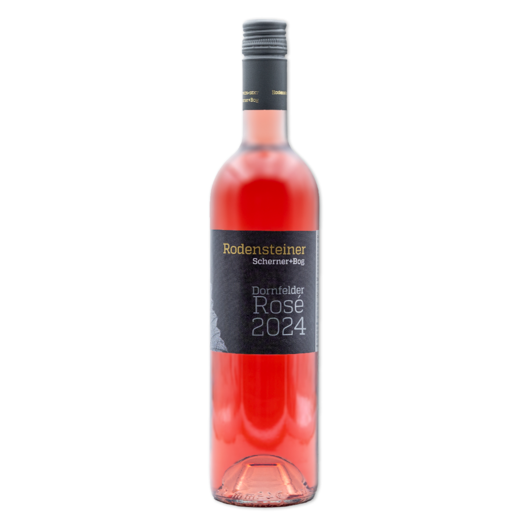 Flasche mit 2024 Dornfelder Rosé, feinherb, 750 ml
