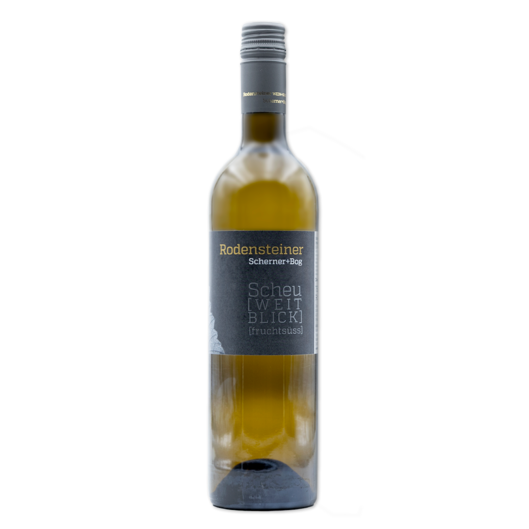 Flasche mit Scheurebe [WEITBLICK], fruchtsüß, 750 ml