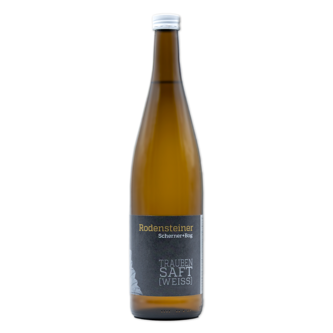 Flasche mit TRAUBENSAFT WEISS, 750 ml
